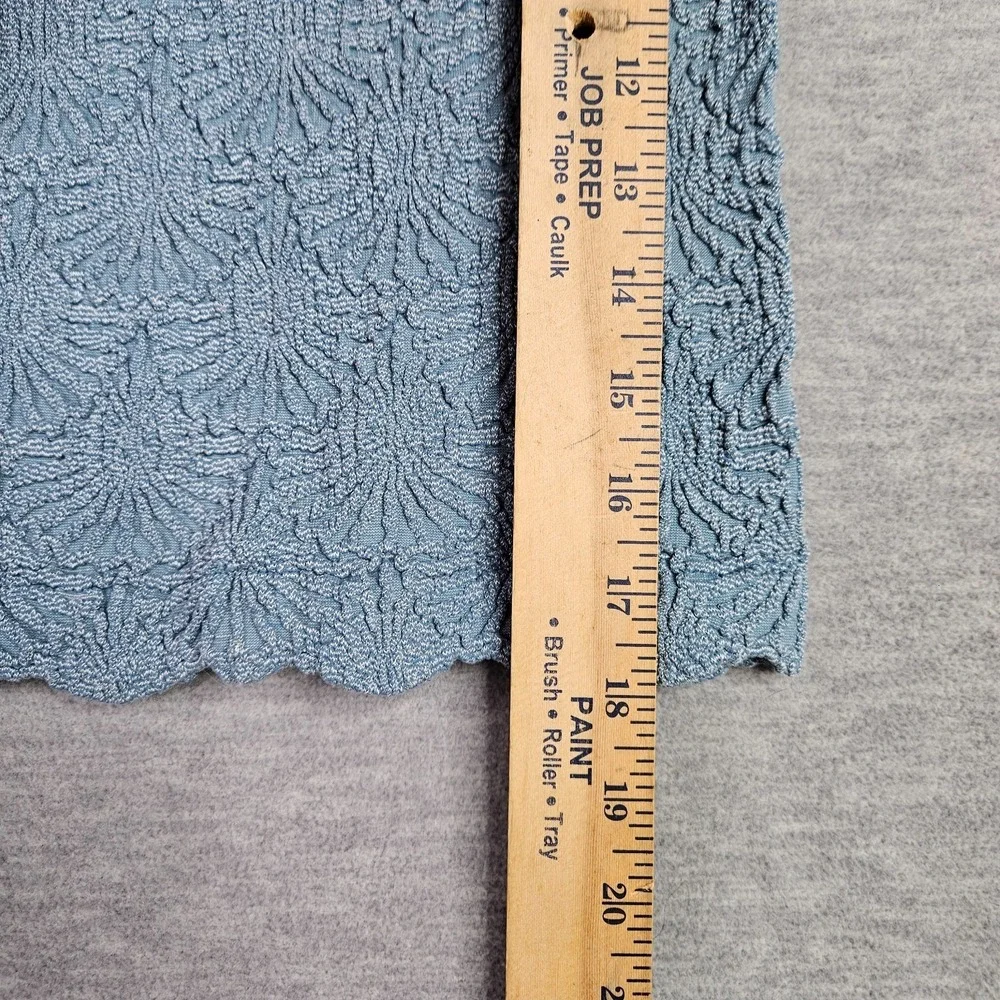 Intimately Free People Women's XS/S Blue Textured Stretch Tank Top Sleeveless
